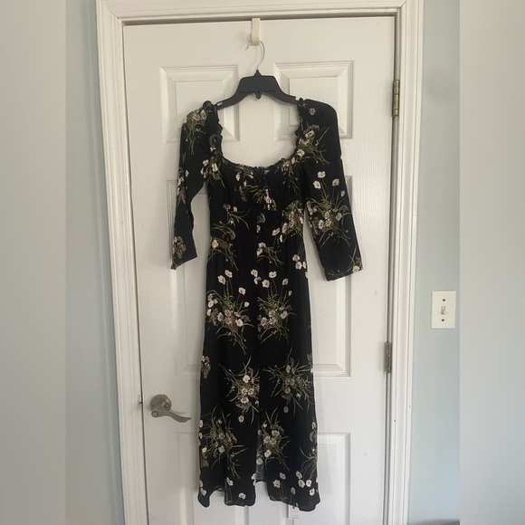 Reformation Fairway Floral Print Crepe Midi Dress - Picture 7 of 9